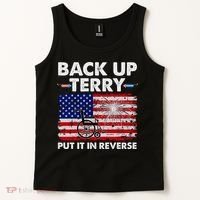 Fourth 4th Of July Back Up Terry Put It In Reverse USA Flag Tank Top thumb 2
