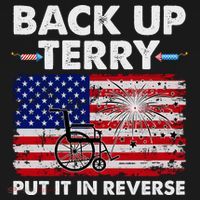 Fourth 4th Of July Back Up Terry Put It In Reverse USA Flag Visor thumb 3