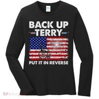 Fourth 4th Of July Back Up Terry Put It In Reverse USA Flag Women's Long Sleeve Shirt thumb 0