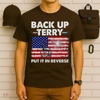 Fourth 4th Of July Back Up Terry Put It In Reverse USA Flag T-Shirt thumb 6