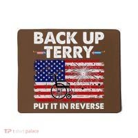 Fourth 4th Of July Back Up Terry Put It In Reverse USA Flag Mousepad thumb 0