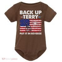 Fourth 4th Of July Back Up Terry Put It In Reverse USA Flag Baby Bodysuit thumb 0