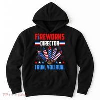 Funny 4th Of July Fireworks Director I Run You Run Hoodie thumb 0