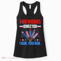 Funny 4th Of July Fireworks Director I Run You Run Women's Tank Top thumb 0