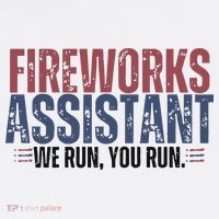 Funny 4th Of July Fireworks Assistant We Run You Run Women's Hoodie thumb 2