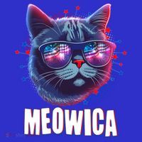 Funny 4th Of July Meowica Fireworks Cat Women's Tank Top thumb 5