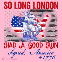 Funny 4th Of July So Long London Had A Good Run Coaster thumb 2