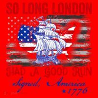 Funny 4th Of July So Long London Had A Good Run Santa Hat thumb 1
