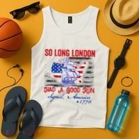 Funny 4th Of July So Long London Had A Good Run Tank Top thumb 4