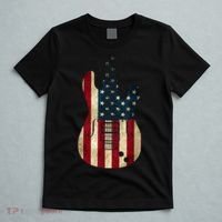 Funny 4th Of July American Flag Guitar Patriotic Gift T-Shirt thumb 5
