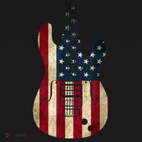 Funny 4th Of July American Flag Guitar Patriotic Gift T-Shirt thumb 7