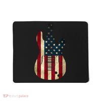 Funny 4th Of July American Flag Guitar Patriotic Gift Mousepad thumb 0