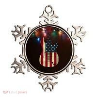 Funny 4th Of July American Flag Guitar Patriotic Gift Ornament thumb 0