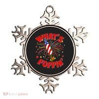 Funny 4th Of July What's Poppin Fireworks Rocket Ornament thumb 0