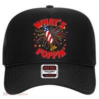 Funny 4th Of July What's Poppin Fireworks Rocket Hat thumb 0