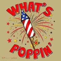 Funny 4th Of July What's Poppin Fireworks Rocket Mousepad thumb 1