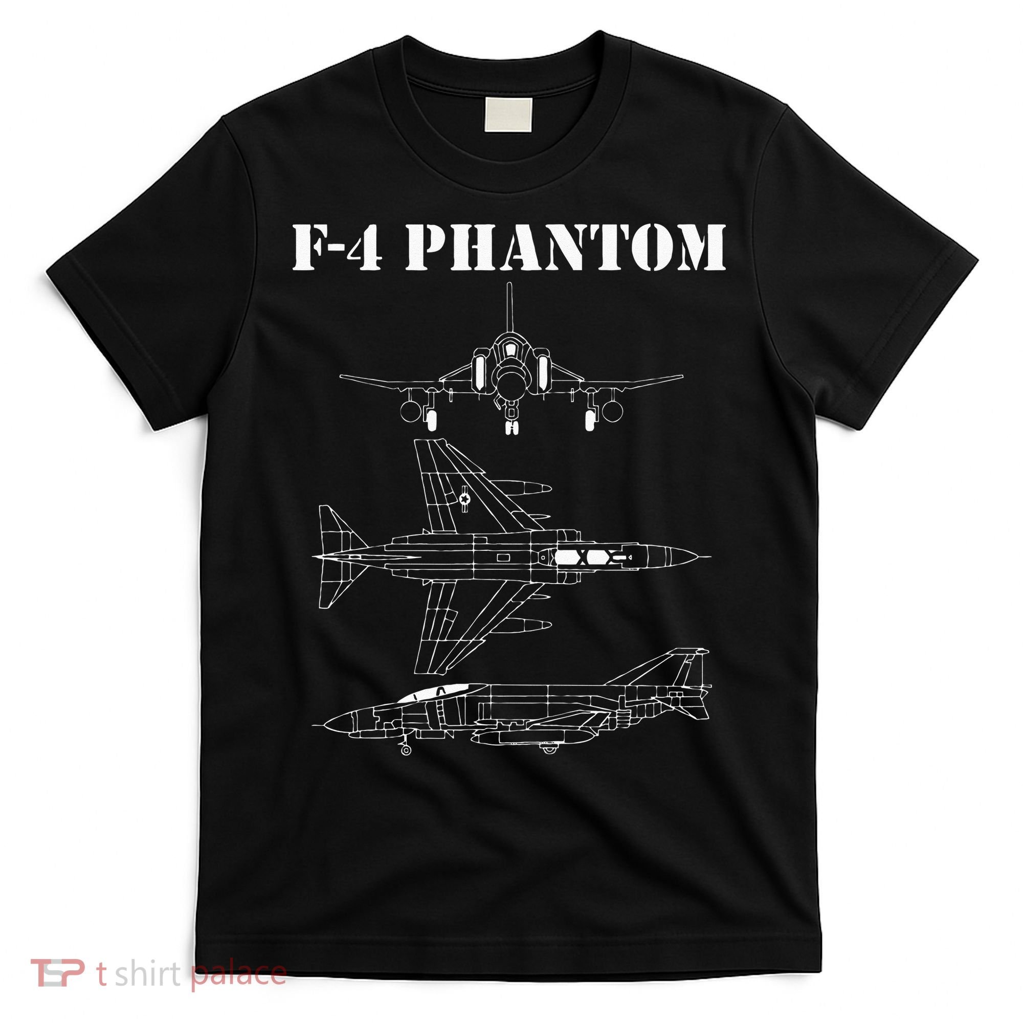 F 4 Phantom Fighter Jet Airplane Pilot Military Aircraft F4 T-Shirt