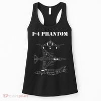 F 4 Phantom Fighter Jet Airplane Pilot Military Aircraft F4 Women's Tank Top thumb 0