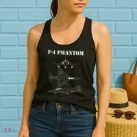 F 4 Phantom Fighter Jet Airplane Pilot Military Aircraft F4 Women's Tank Top thumb 2