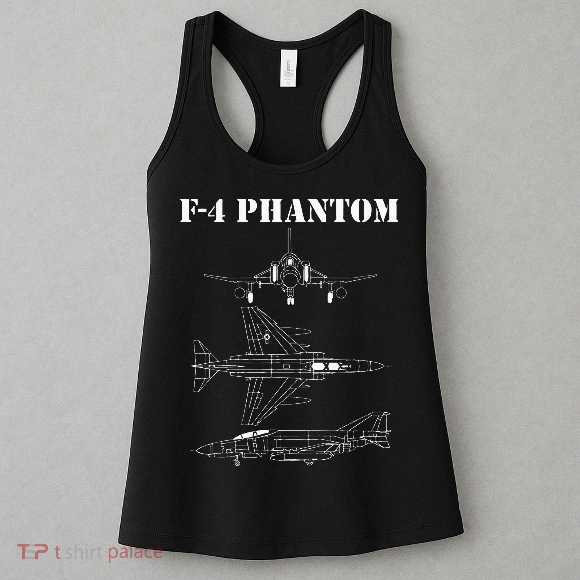 F 4 Phantom Fighter Jet Airplane Pilot Military Aircraft F4 Women's Tank Top