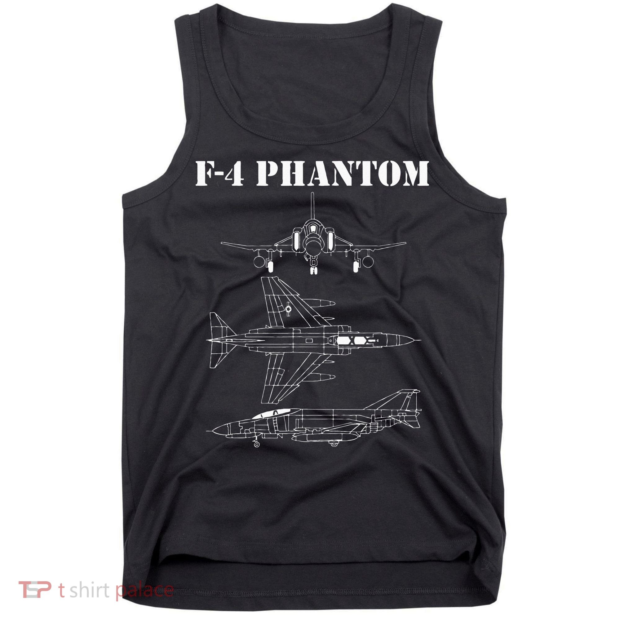 F 4 Phantom Fighter Jet Airplane Pilot Military Aircraft F4 Tank Top