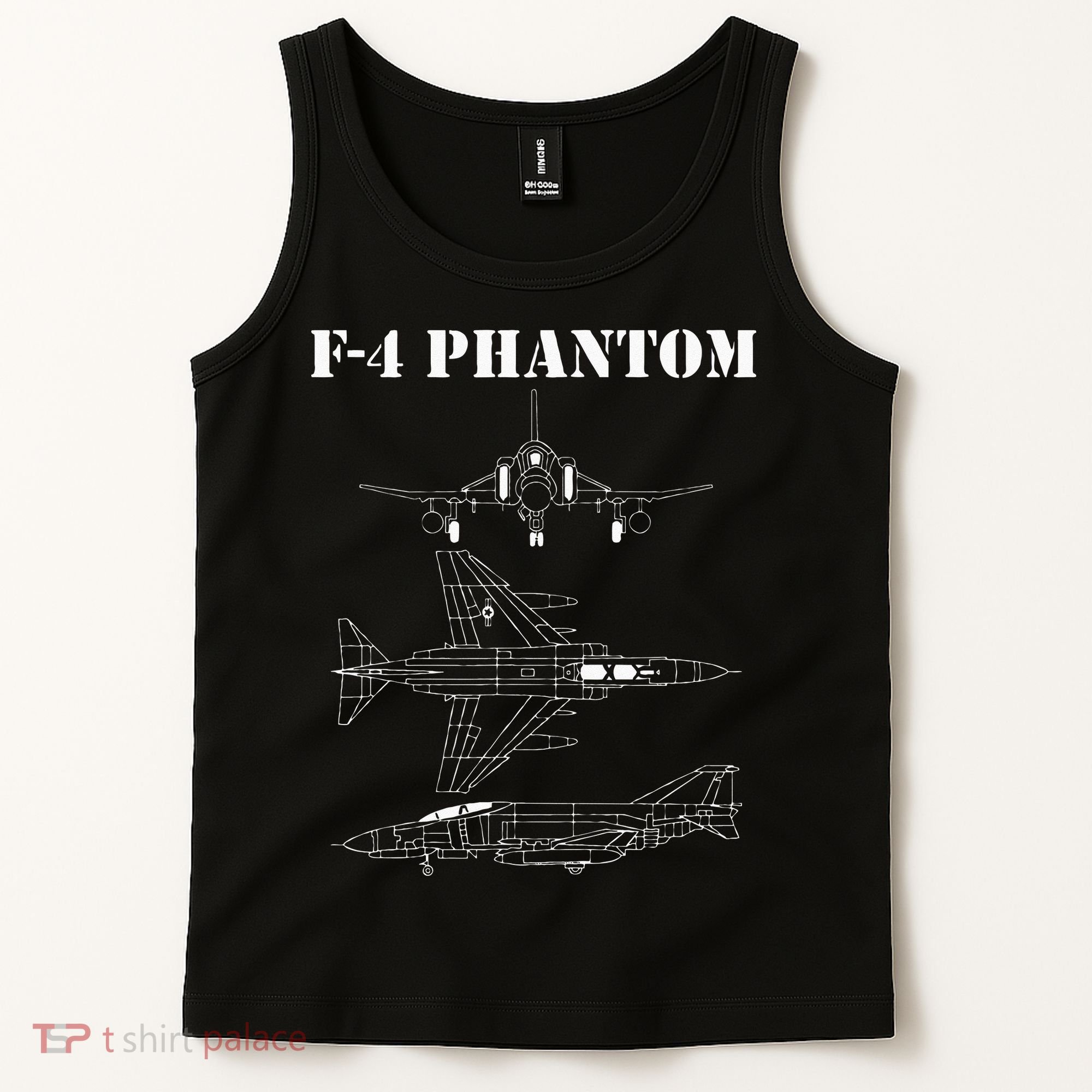 F 4 Phantom Fighter Jet Airplane Pilot Military Aircraft F4 Tank Top