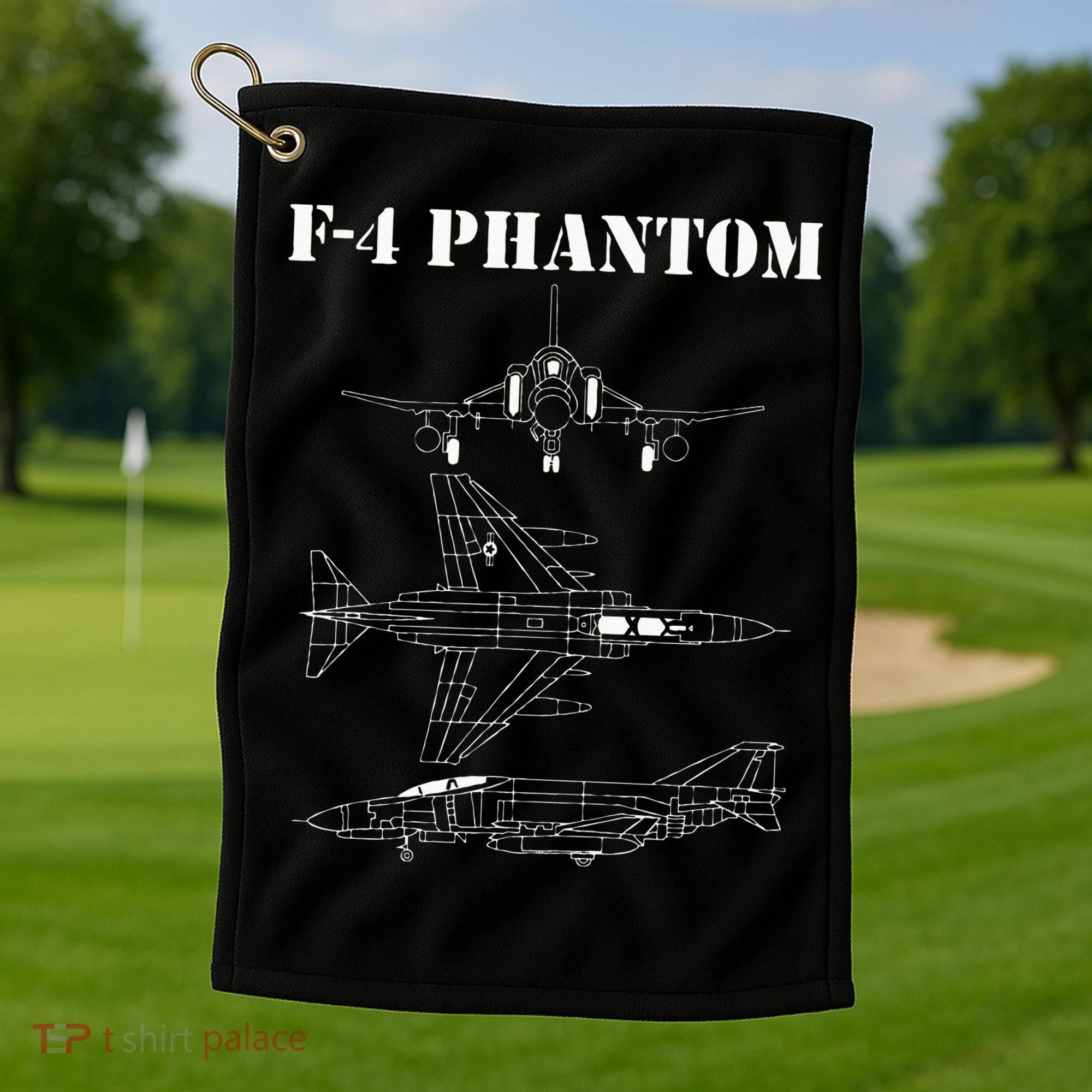 F 4 Phantom Fighter Jet Airplane Pilot Military Aircraft F4 Golf Towel