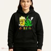Funny 420 Pot Leaf Marijuana Bong Beer Drunk Weed Cannabis Hoodie thumb 5