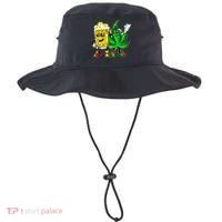 Funny 420 Pot Leaf Marijuana Bong Beer Drunk Weed Cannabis Bucket Hat thumb 0