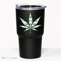 Funny 420 Stoner THC Marijuana Cannabis Weed Pot Leaf Smoker Tumbler thumb 0