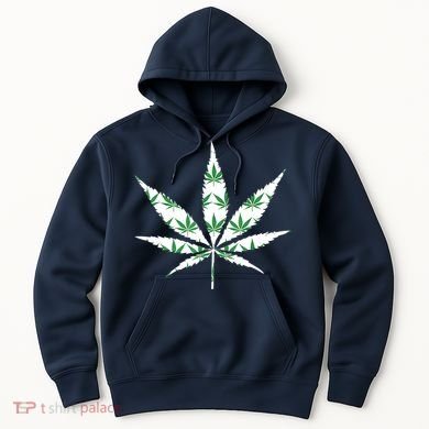 Funny 420 Stoner THC Marijuana Cannabis Weed Pot Leaf Smoker Hoodie
