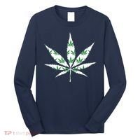 Funny 420 Stoner THC Marijuana Cannabis Weed Pot Leaf Smoker Long Sleeve Shirt thumb 0