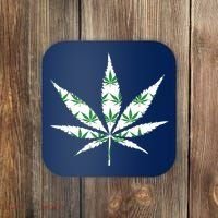 Funny 420 Stoner THC Marijuana Cannabis Weed Pot Leaf Smoker Coaster thumb 0