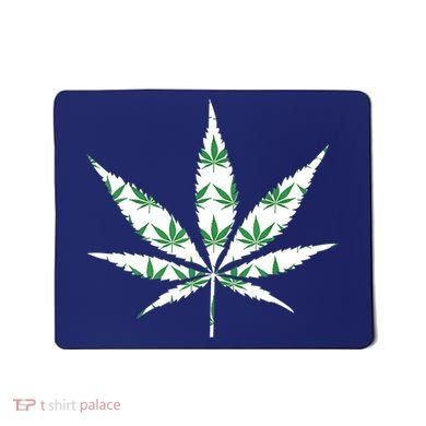 Funny 420 Stoner THC Marijuana Cannabis Weed Pot Leaf Smoker Mousepad
