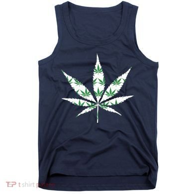 Funny 420 Stoner THC Marijuana Cannabis Weed Pot Leaf Smoker Tank Top