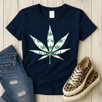 Funny 420 Stoner THC Marijuana Cannabis Weed Pot Leaf Smoker Women's T-Shirt thumb 3