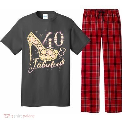 Fabulous & 40 Sparkly Heel 40th Birthday Pajama Set