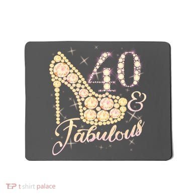 Fabulous & 40 Sparkly Heel 40th Birthday Mousepad