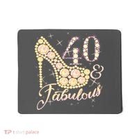 Fabulous & 40 Sparkly Heel 40th Birthday Mousepad thumb 0
