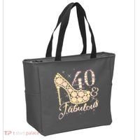 Fabulous & 40 Sparkly Heel 40th Birthday Tote Bag thumb 2