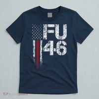 FU 46 Vintage Old American Flag Funny Biden Patriots FU46 T-Shirt thumb 5