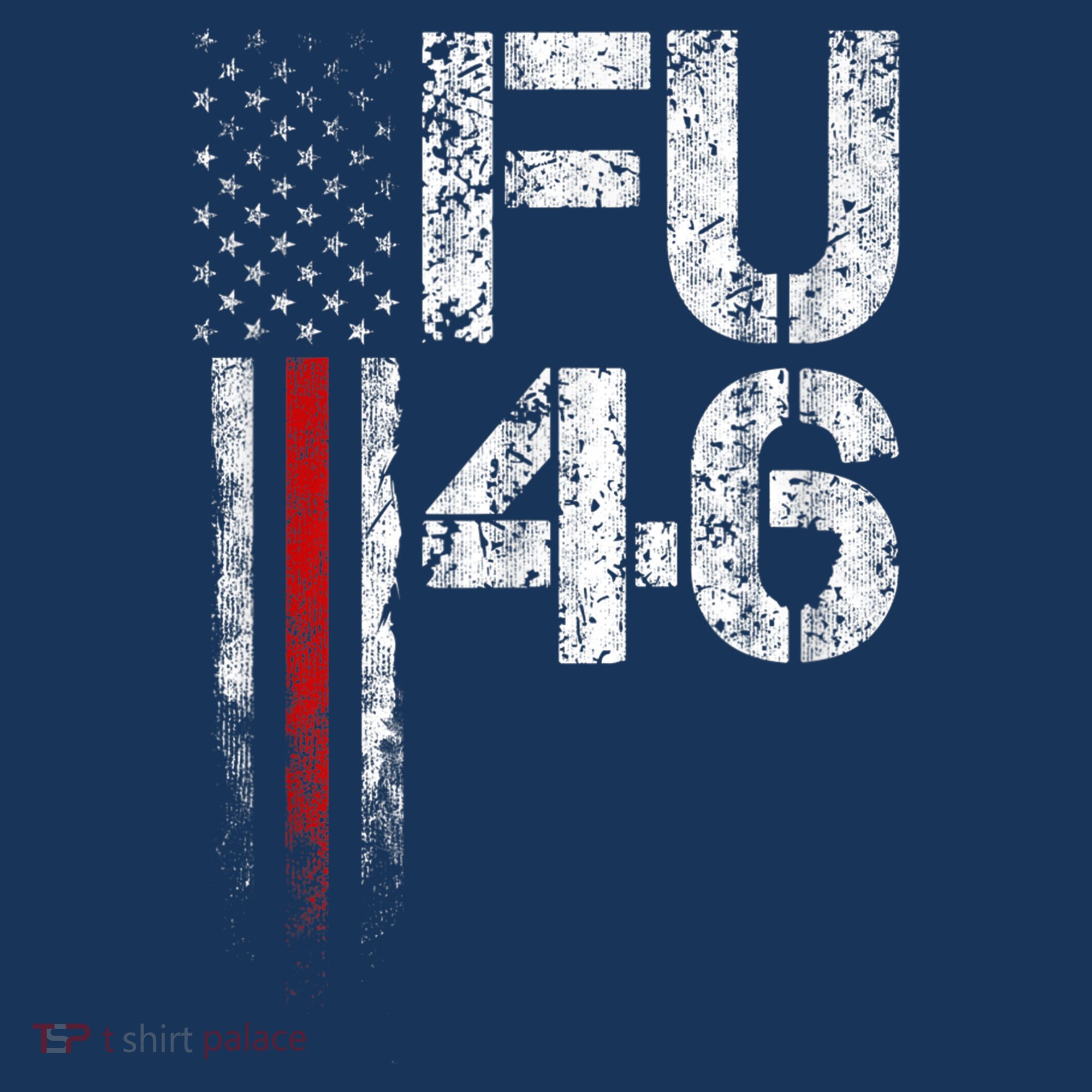 FU 46 Vintage Old American Flag Funny Biden Patriots FU46 T-Shirt