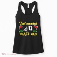 Funny 40th Wedding Anniversary Just Married 40 Years Ago Women's Tank Top thumb 0