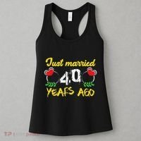 Funny 40th Wedding Anniversary Just Married 40 Years Ago Women's Tank Top thumb 3