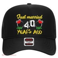 Funny 40th Wedding Anniversary Just Married 40 Years Ago Hat thumb 0