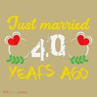 Funny 40th Wedding Anniversary Just Married 40 Years Ago Hoodie thumb 7