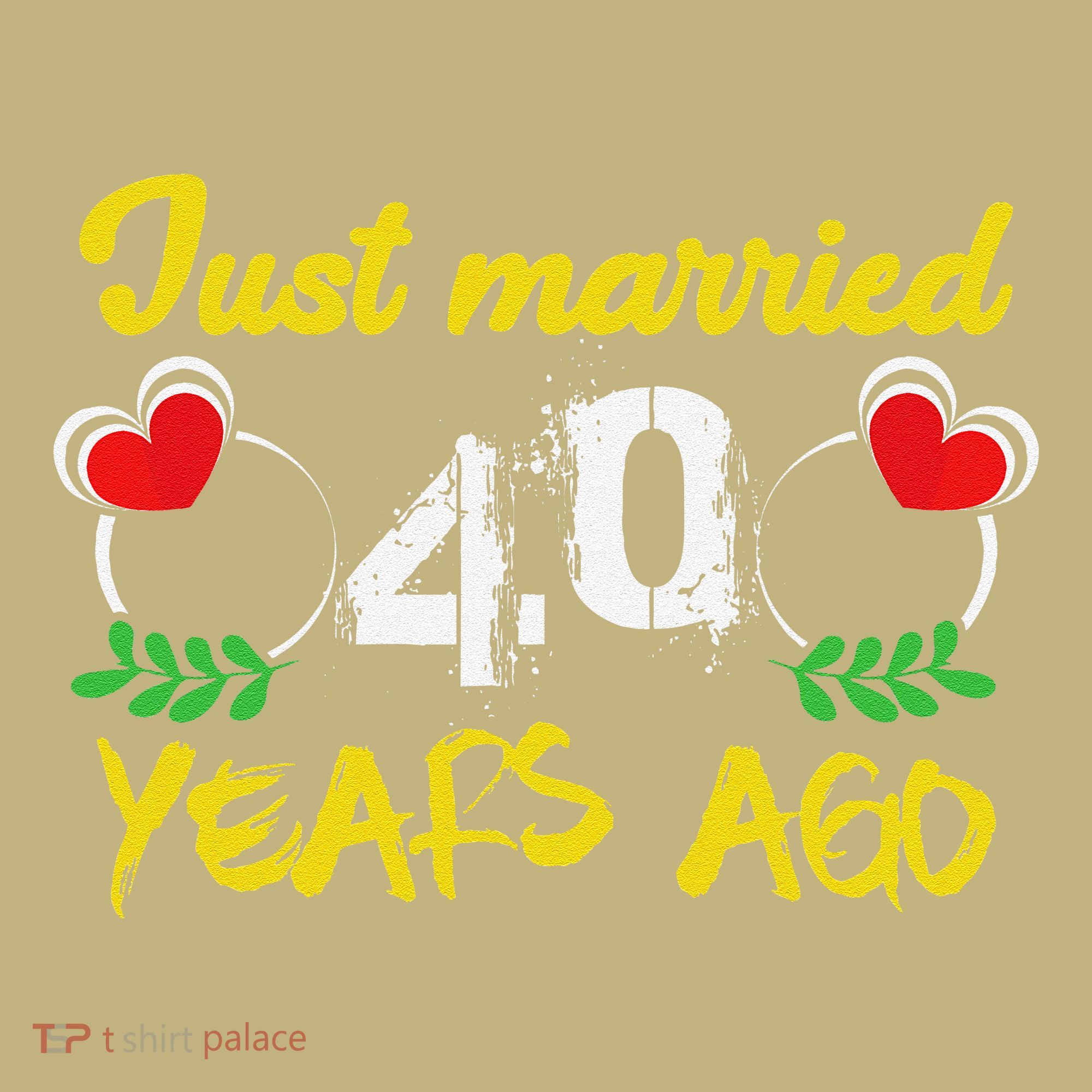 Funny 40th Wedding Anniversary Just Married 40 Years Ago Hoodie