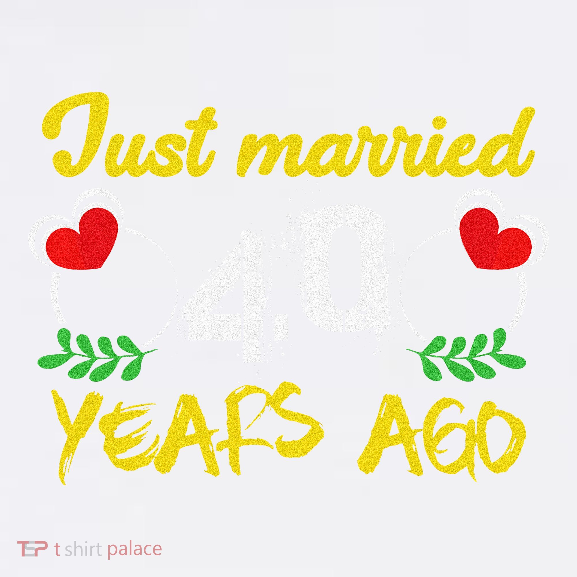 Funny 40th Wedding Anniversary Just Married 40 Years Ago Garment-Dyed Sweatshirt