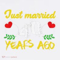 Funny 40th Wedding Anniversary Just Married 40 Years Ago Comfort Colors Garment-Dyed Hooded Sweatshirt thumb 2