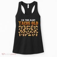 Funny 40 Year Old Taco Lovers Gag Gift, 40th Birthday Women's Tank Top thumb 0